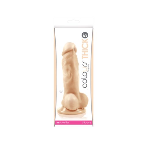 Colours Pleasures Thick 5" Dildo White