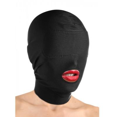 Disguise Open Mouth Hood with Padded Blindfold