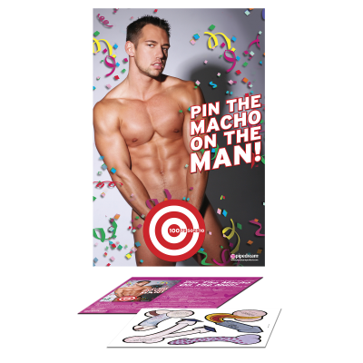 Bachelorette Party Favors Pin the Macho on the Man