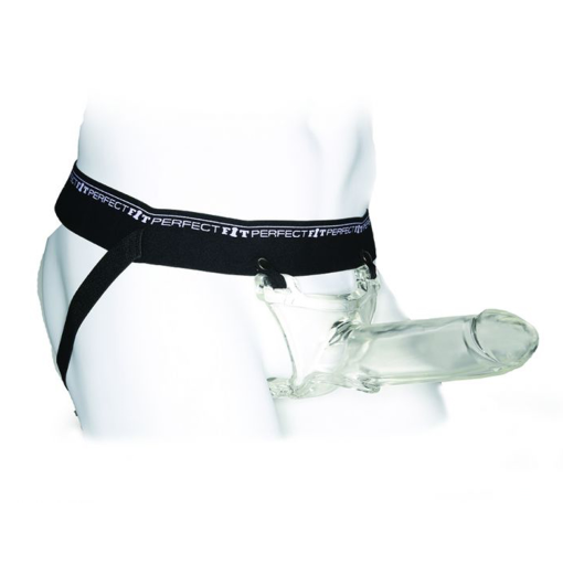 Strap-on transparent Silikon PerfectFit Zoro Knight 6.0 hollow